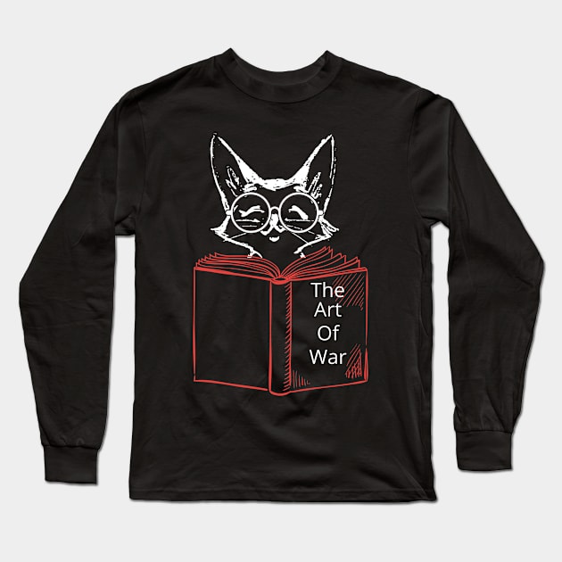 Reader Cat Long Sleeve T-Shirt by DaSy23